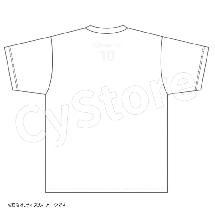 CyDesignation 10th Anniversary Tシャツ（ホワイト×ホワイト）