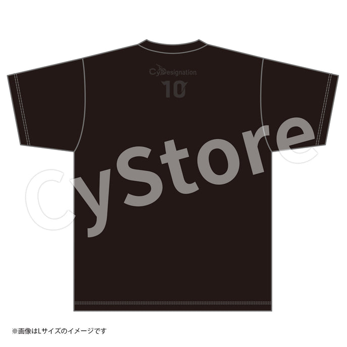 CyDesignation 10th Anniversary Tシャツ（ブラック×ブラック）