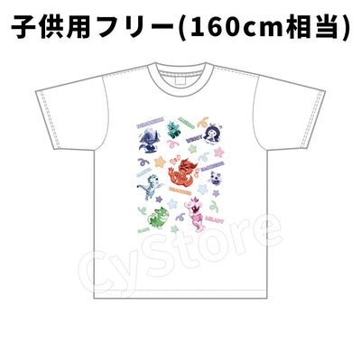 シャドウバースＦ Tシャツ(デジフレ柄) 子供用フリー(160㎝相当)