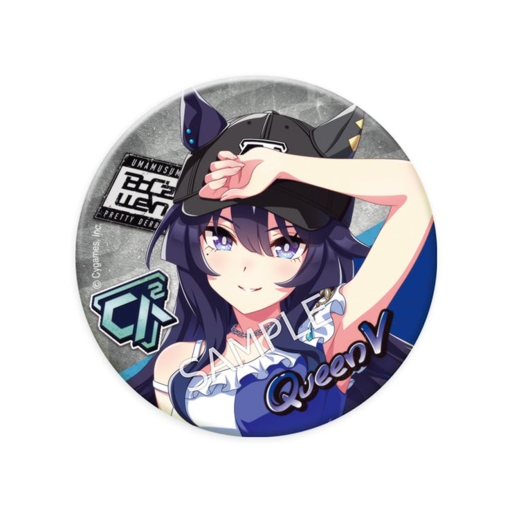 BoC’z we＼n 公式缶バッジ (ウマ娘 プリティーダービー)【ヴィルシーナ as Queen V】